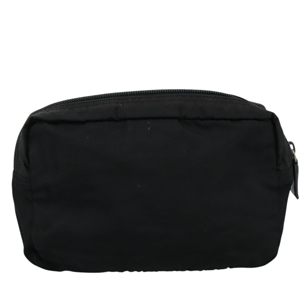 PRADA Pouch Nylon Black Silver Auth bs20983 - Picture 2 of 16